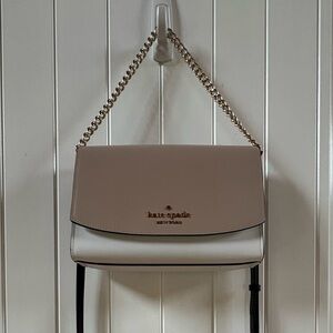 Kate Spade Taupe and Cream Crossbody Bag